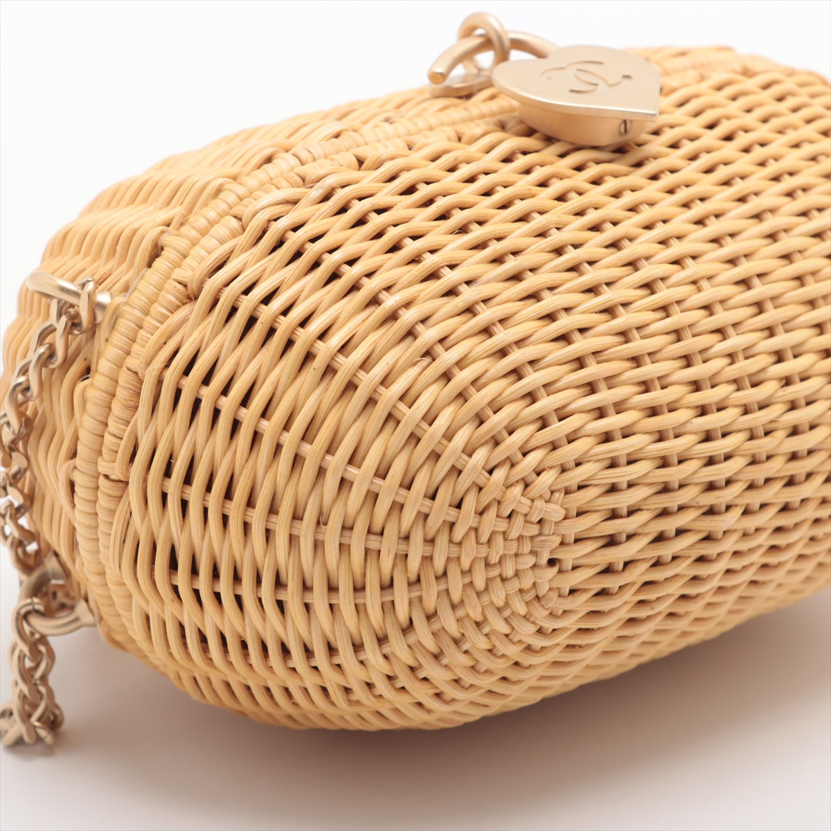 Chanel Coco Latan Chain Shoulder Bag Bag Beige G  9th