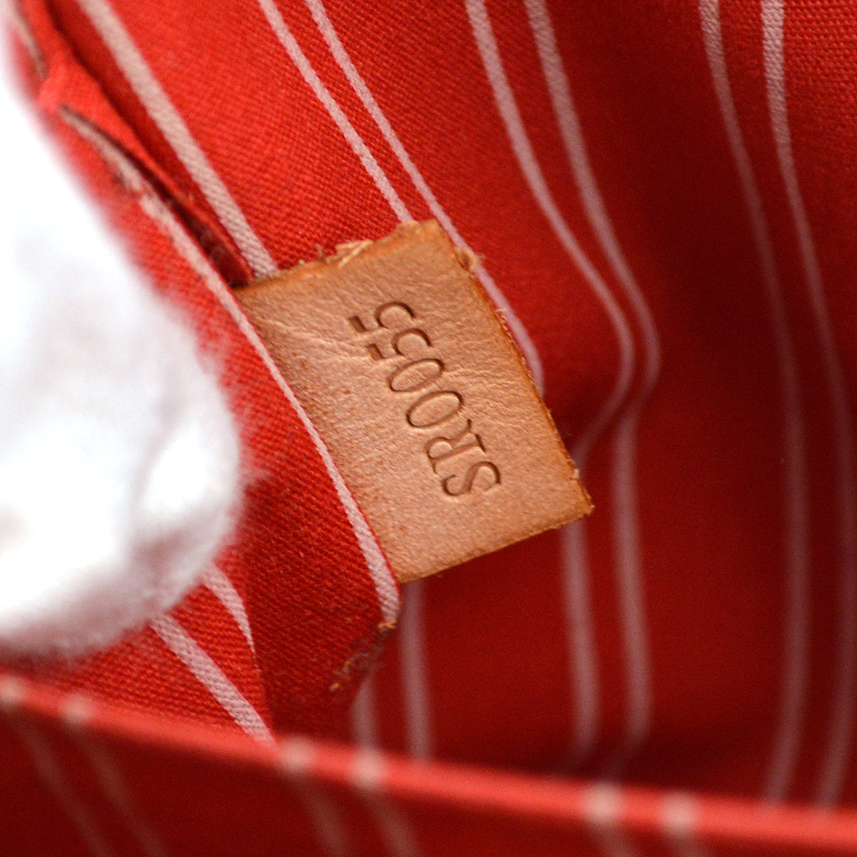 Louis Vuitton 2005 米色紅色 Antigua Cabas MM 托特包 M40035