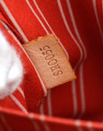 Louis Vuitton 2005 Beige Red Antigua Cabas MM Tote Bag M40035
