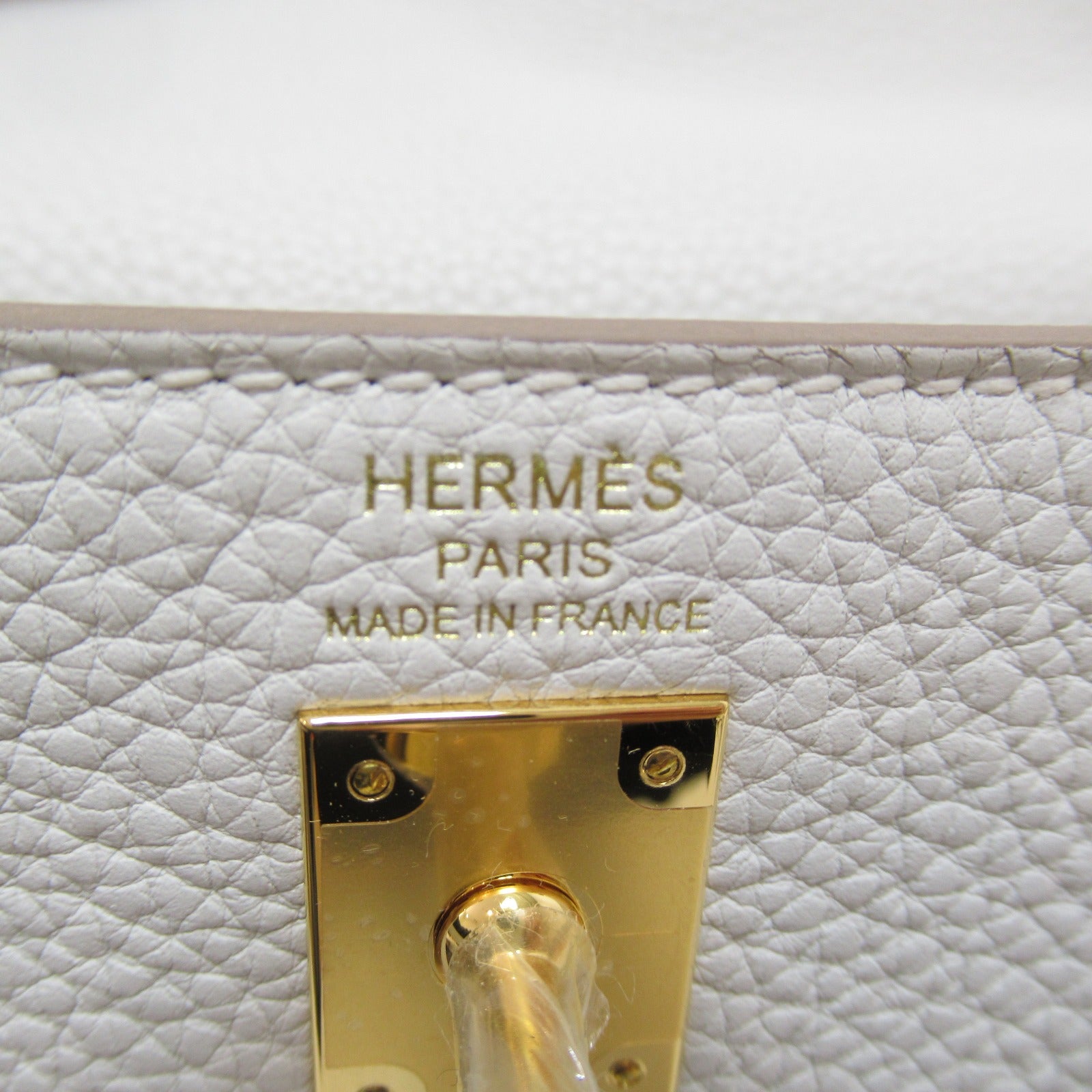 Hermes Kelly 25 Handbag Handbag Handbag Leather Togo  Ivory Gripper