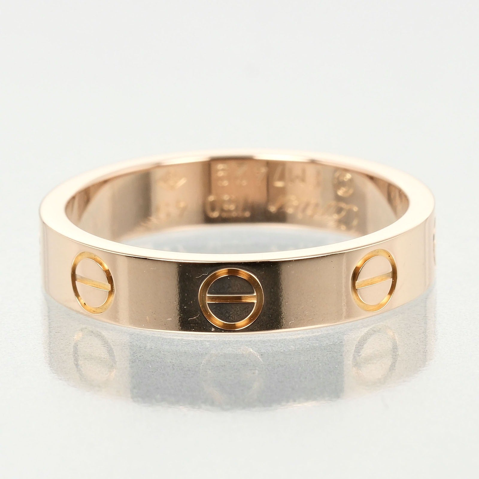 Cartier Mini-Love Wedding 9th Ring Ring K18 PG Pink G  3.6g