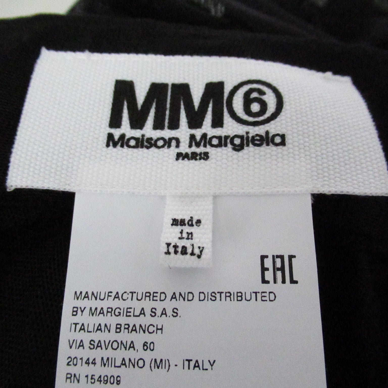 MM6 by Maison Martin Margiela T-shirt Shirt  Bottoms Polyester  Black S52MA0150