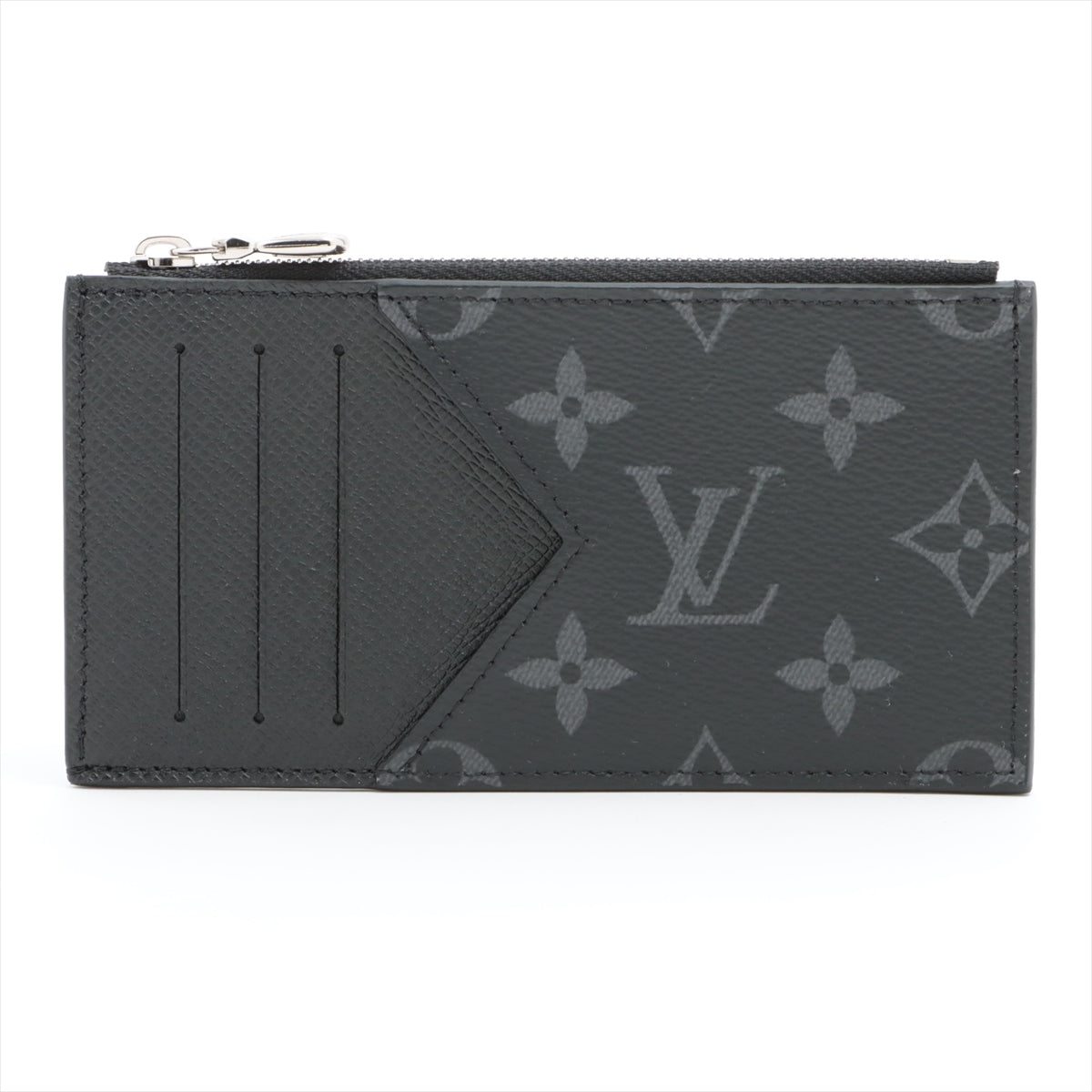 Louis Vuitton Monogram M30271 Coin Card Hers Black Coin Case
