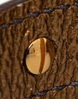 Hermes Charm Globe Her Brown Gold Leather  Hermes