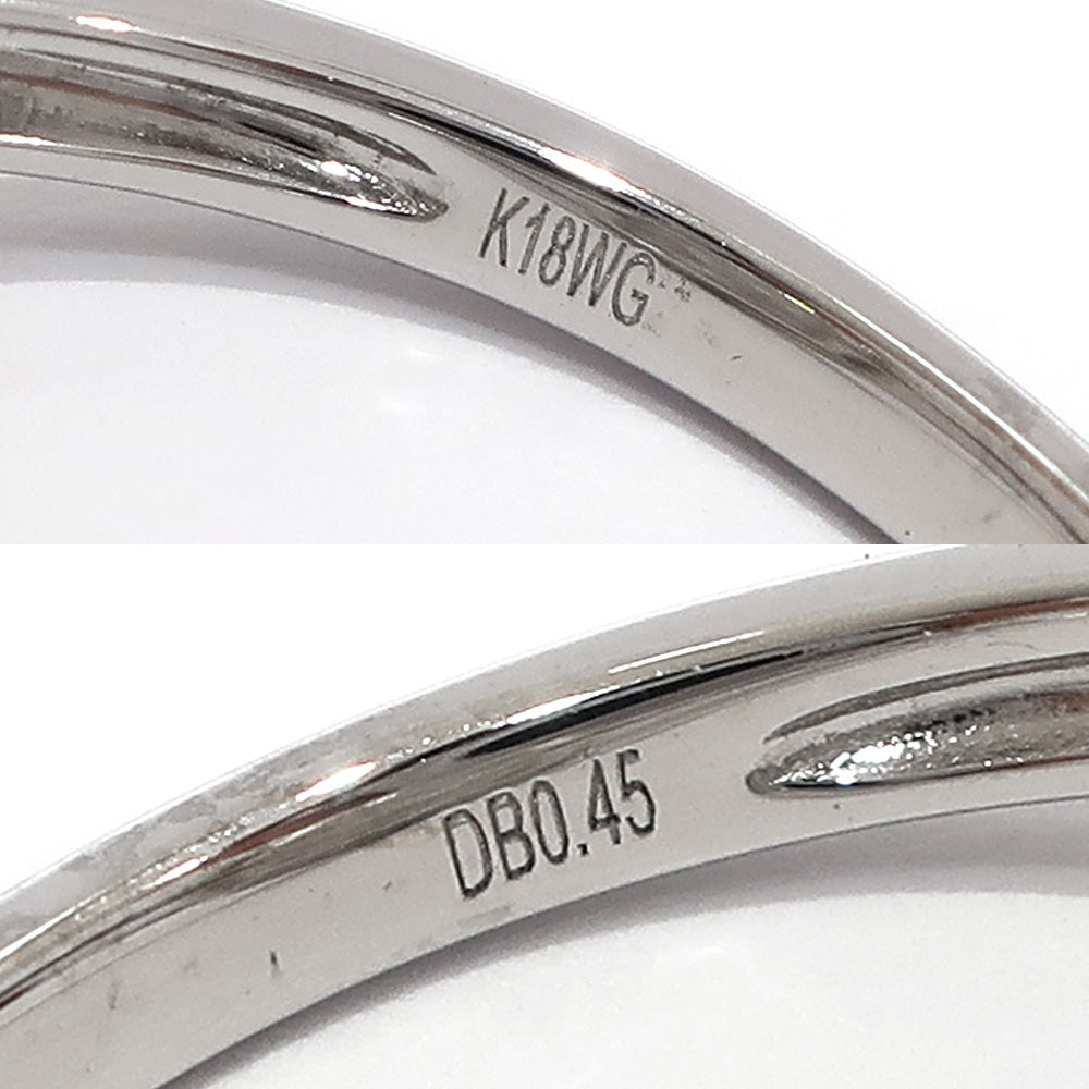 【Jewellery】 Ring K18WG Diamond White G  Buget Cut Design Jewelry   【Finished】