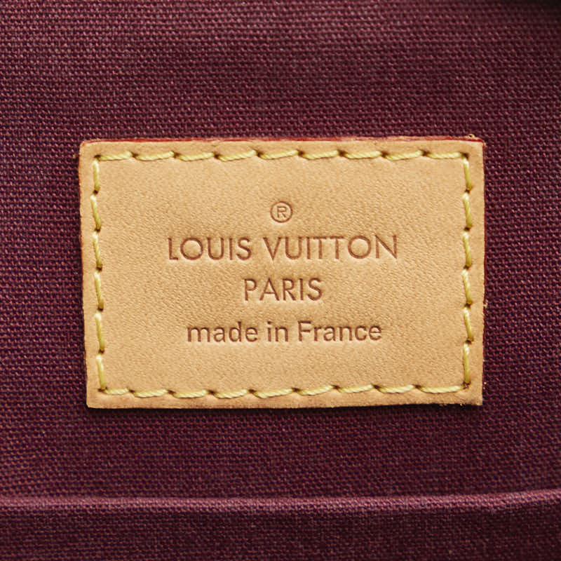Louis Vuitton Monogram Vernis Sherwood PM Shoulder Bag M91492 Rouge Forest Pearl Patent Leather  Louis Vuitton