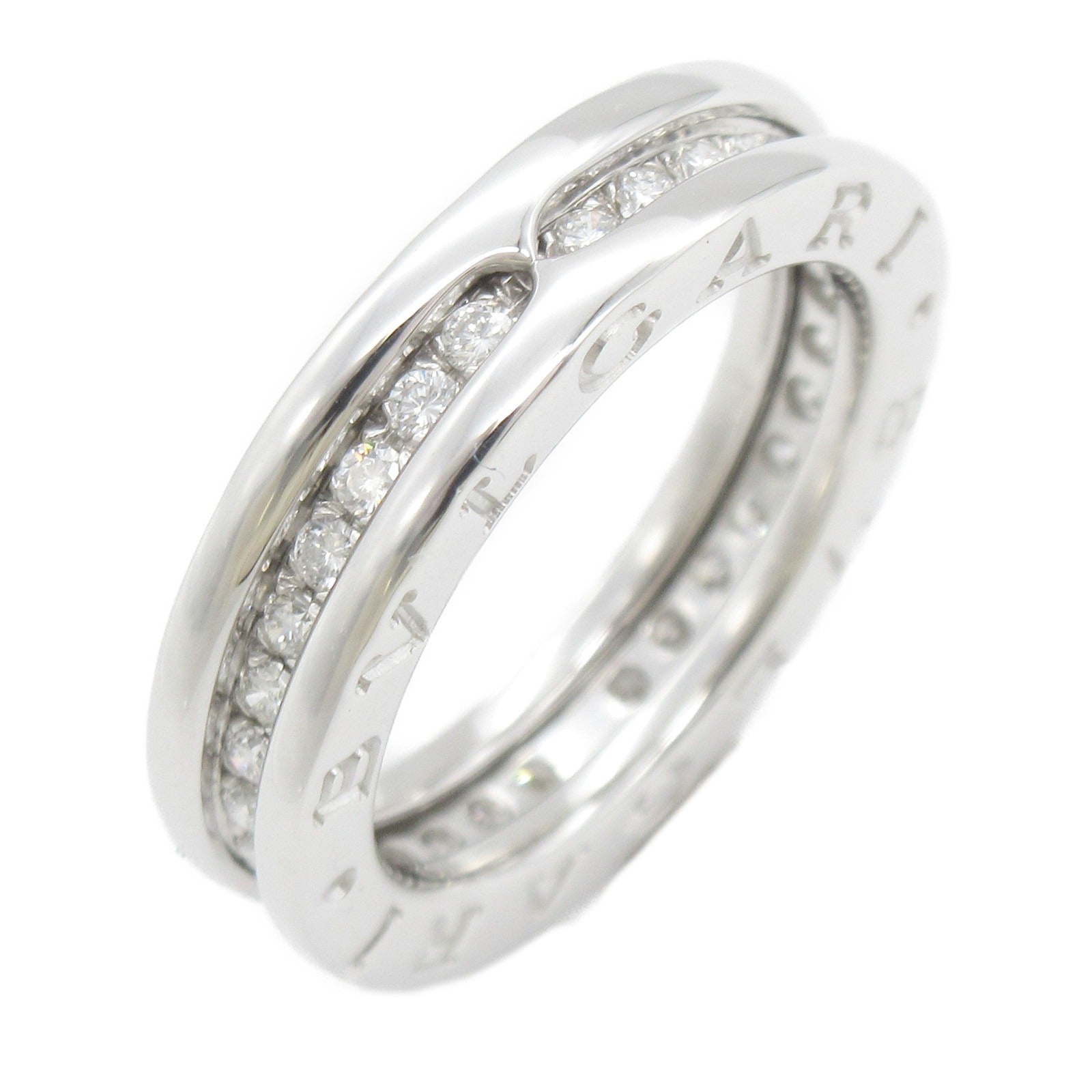 Bulgari BVLGARI B-zero1 BeeZero One Ring XS Diamond 1 Band Ring Ring Jewelry K18WG (White G) Diamond  Clearance