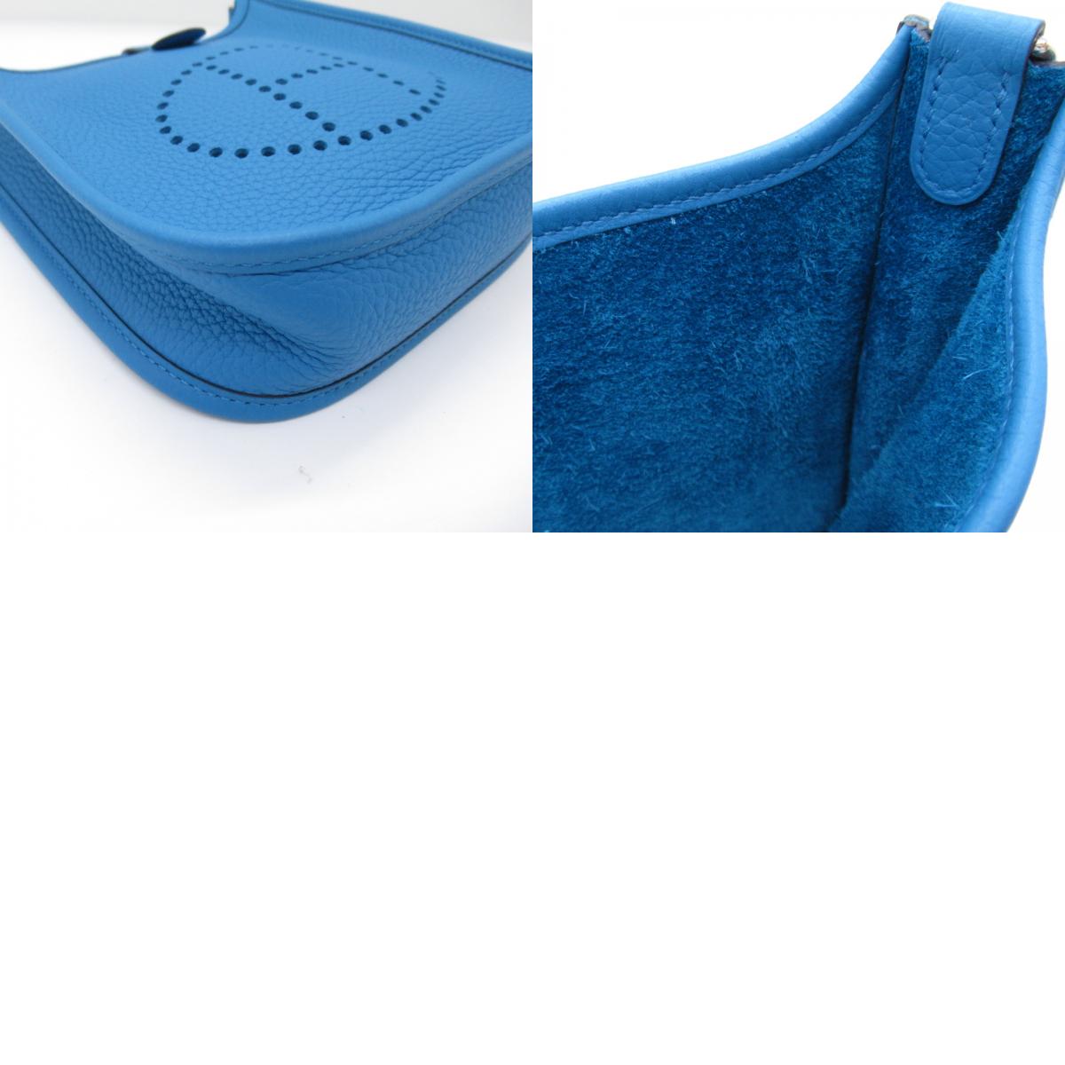 Hermes HERMES Everin Amazon TPM Blue Frida Shoulder Bag Shoulder Bag Leather Trio Clemence  Blue