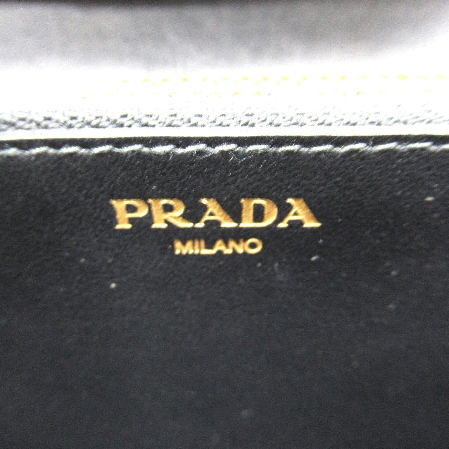 Prada Prada Shoulder Wallet Shoulder Bag Nylon Leather  Black 1MT437