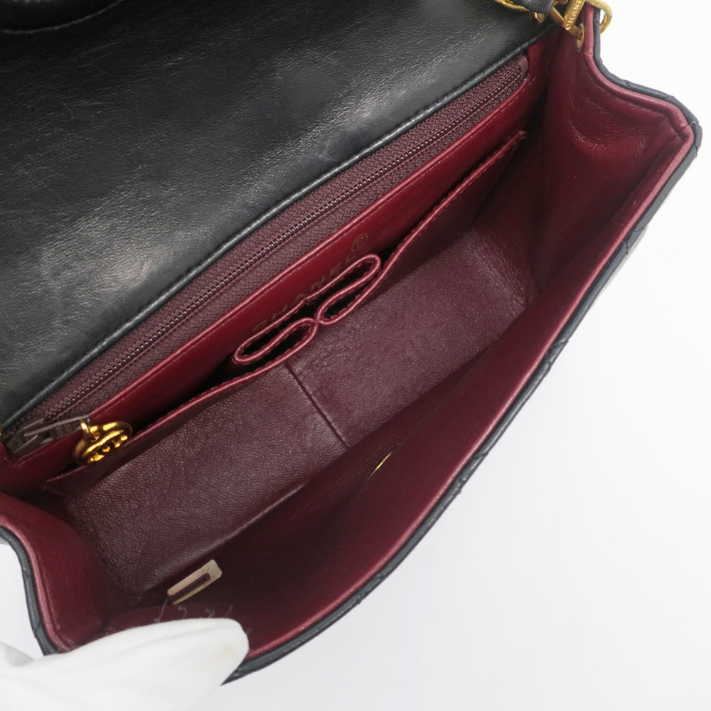 CHANEL Single Chain Sder  A01163 Black G  Handbag Handbag