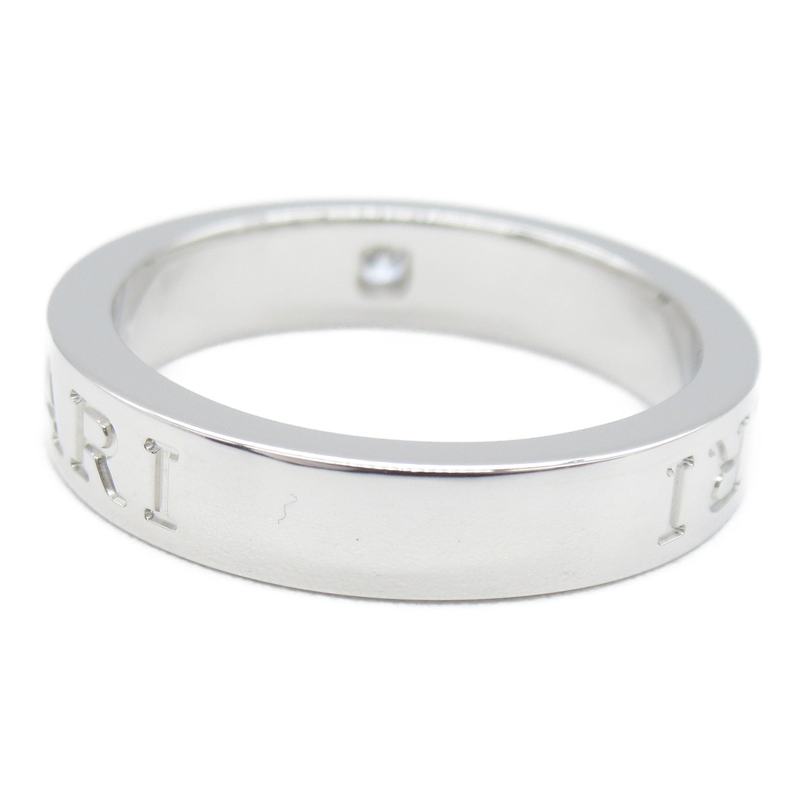 Bulgari BVLGARI B-zero1 Bi-Zero One Double Logo Ring Ring Ring Jewelry K18WG (White G) Diamond  Cleaner
