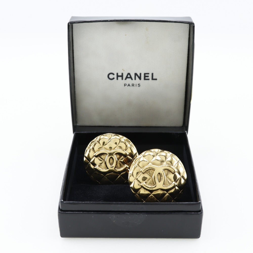 Chanel Chanel Coco Earring Matrasse Vintage G   1988 23  41.9g COCO Mark