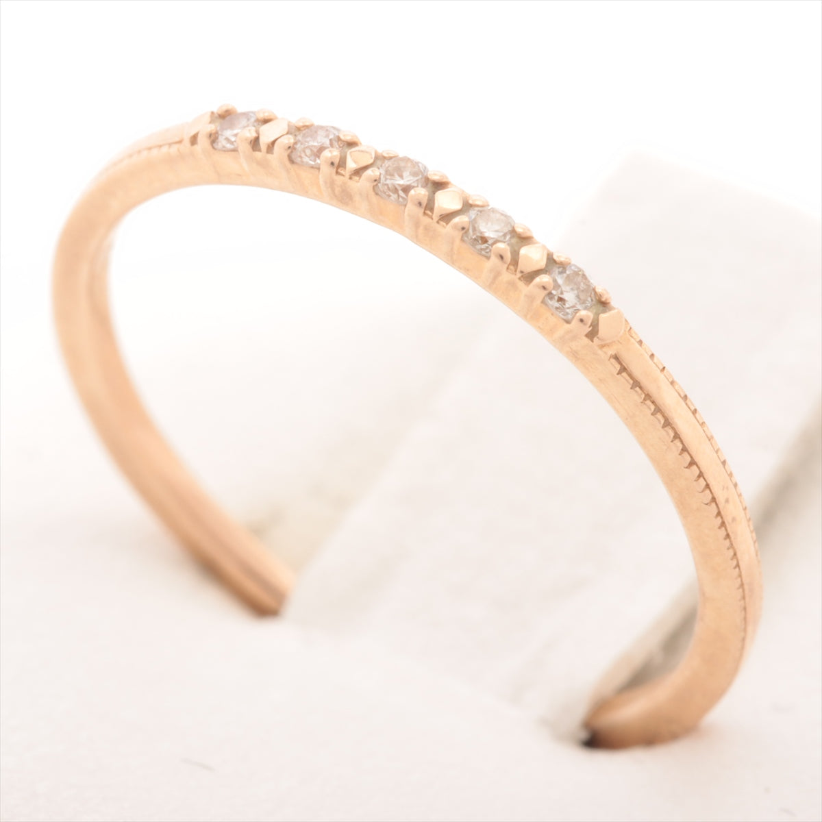 Agat Diamond Ring K18 (PG) 1.2g 0.05