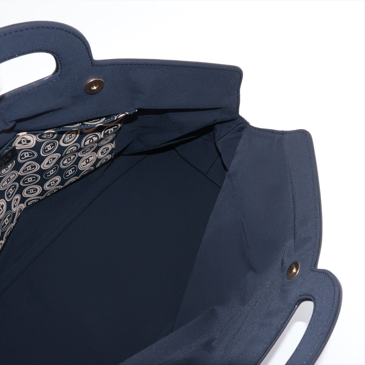 Chanel Coco Cotton Jacket Handbag Black G  8th
