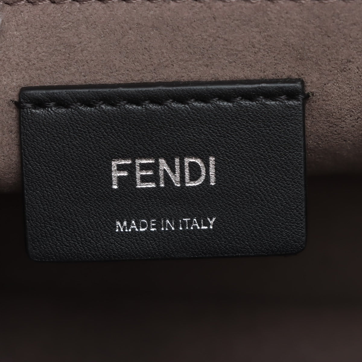 Fendi Canyev Leather 2WAY Shoulder Bag Black 8BT284 Fender