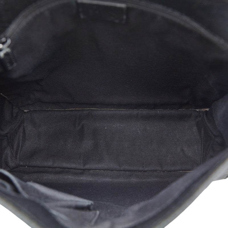 Gucci GG Canvas Swinged Shoulder Bag 120842 Black Canvas Leather  Gucci
