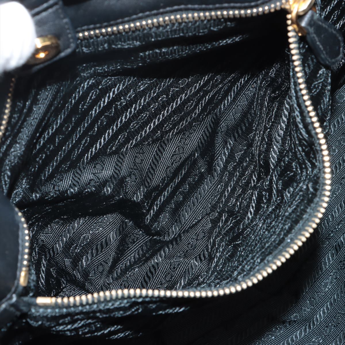 Prada er Nylon X Leather Tote Bag Black