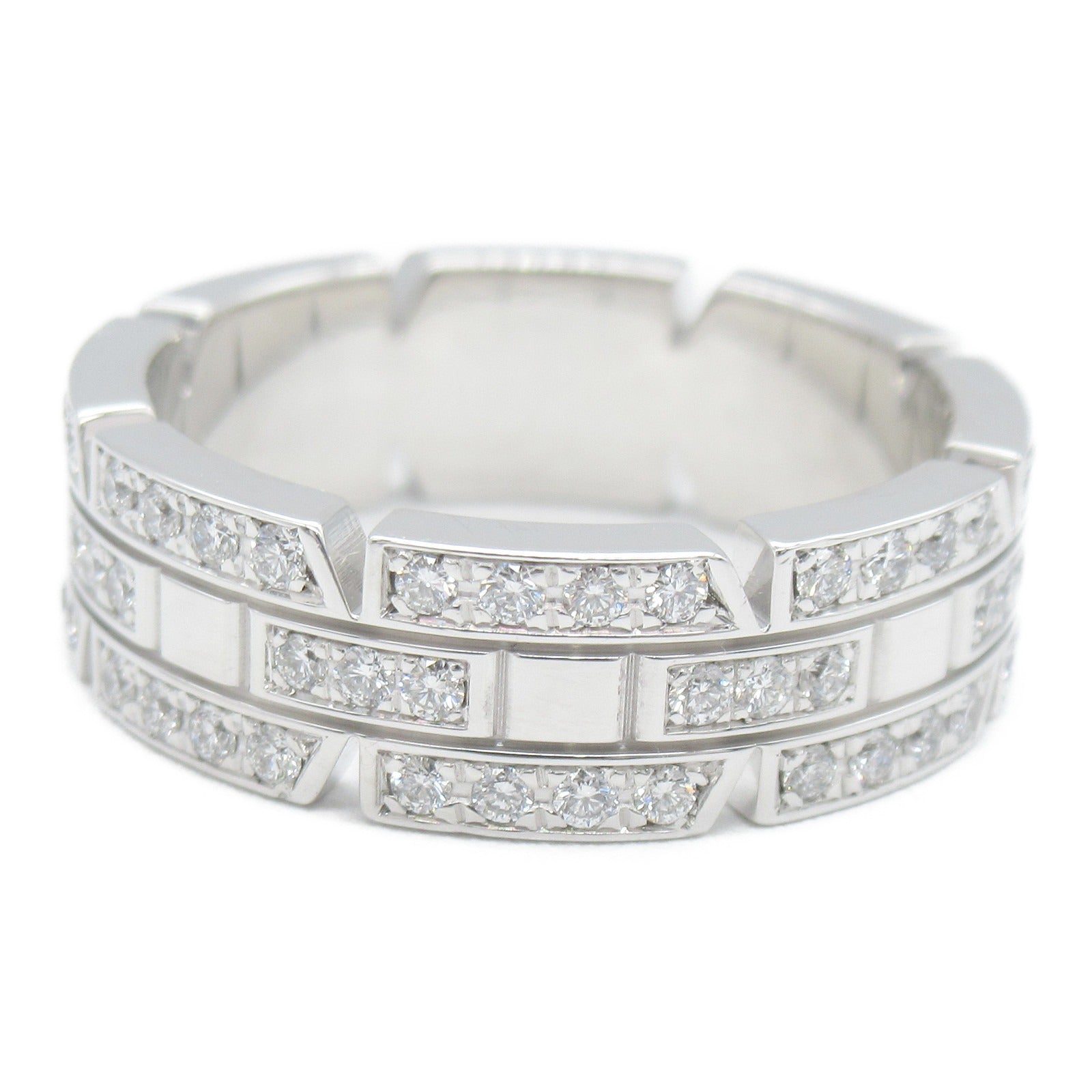 Cartier Cartier Tank Franchise Full Diamond Ring SM Ring Ring Jewelry K18WG (White G) Diamond  Clear B4059700