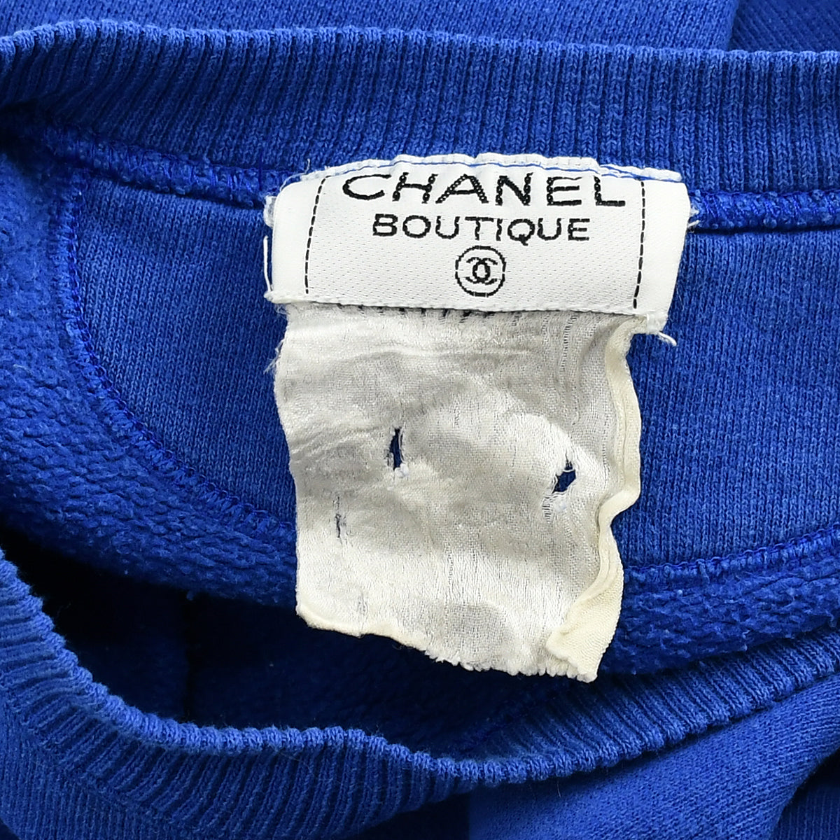 Chanel logo-print cotton sweatshirt 