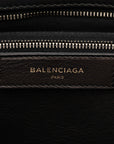 Balenciaga Bazar ping S Toilet Bag 2WAY 443096 Black Leather  BALENCIAGA