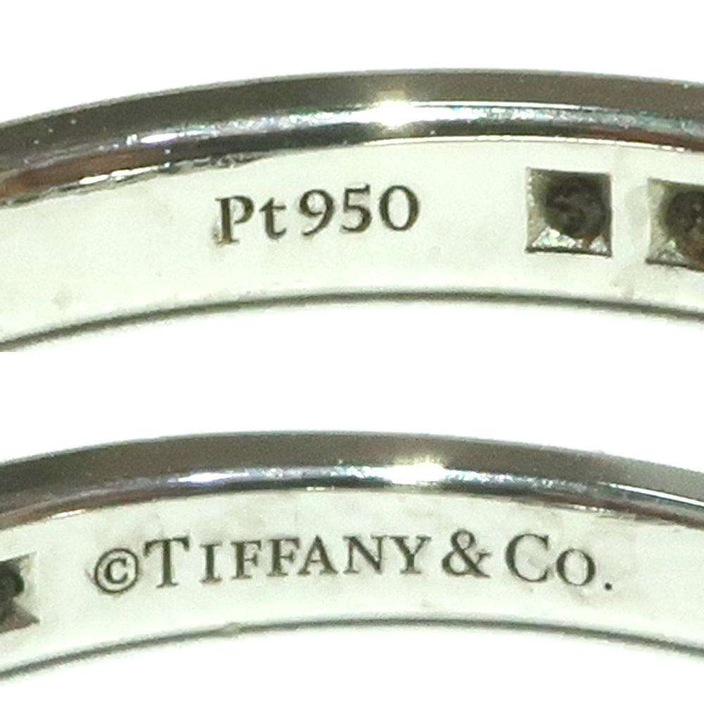 Tiffany Half Eternity Ring Jewelry Platinum PT950 Diamond About 7.5th  Accessoires