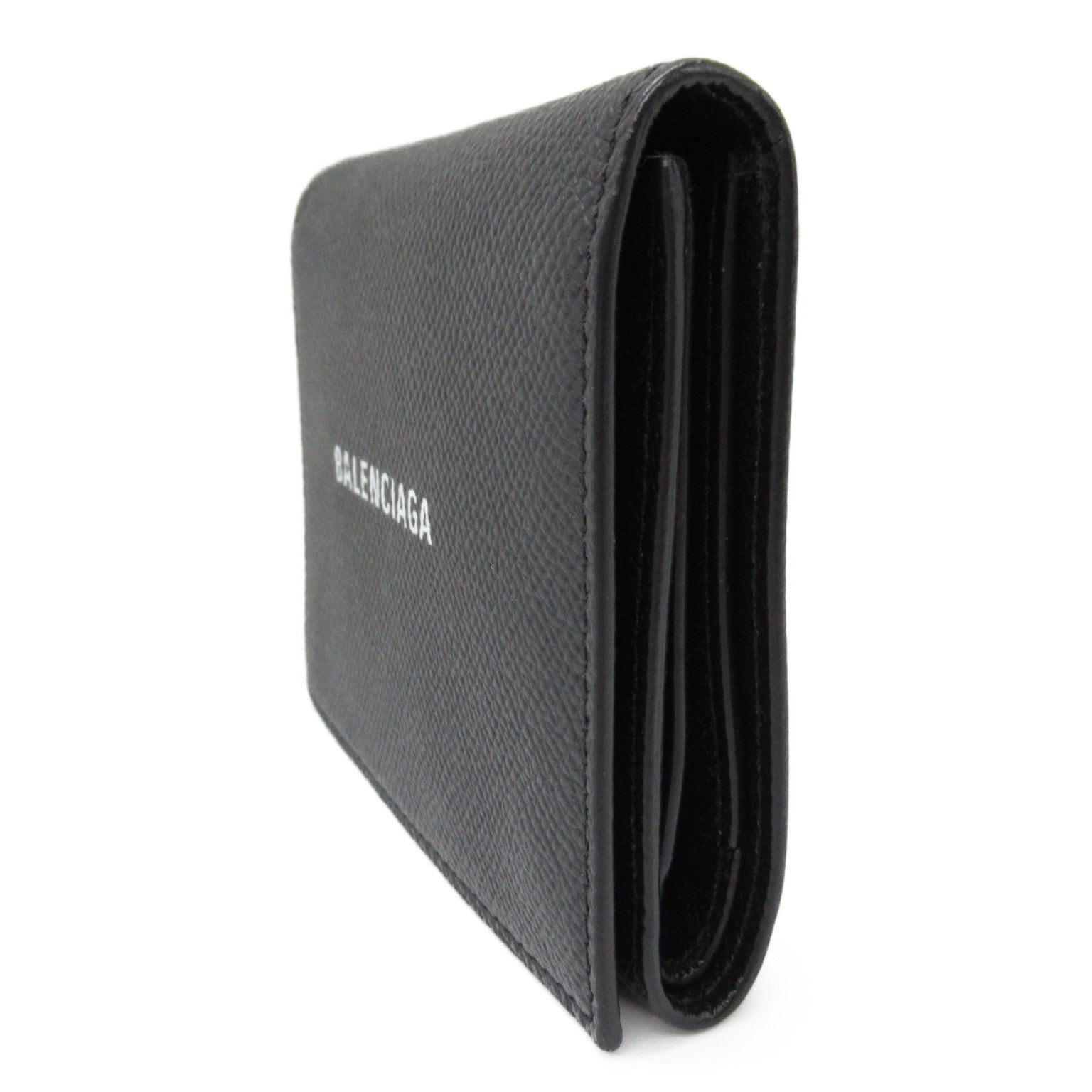 Balenciaga BALENCIAGA Three Fold Wallet Three Folded Wallet Leather  Black 5938071IZ431090