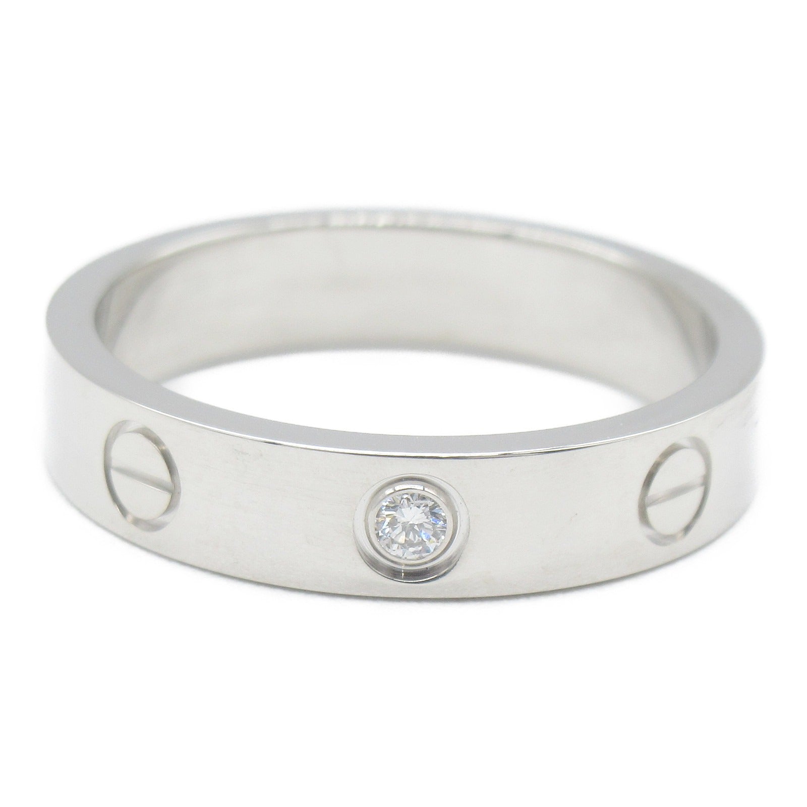 Cartier Cartier 1P Diamond Ring Ring Jewelry K18WG (White G) Diamond  Cleaner