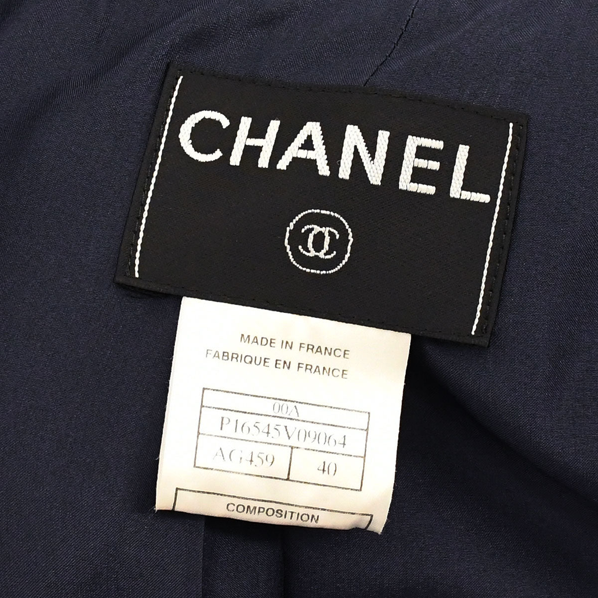 Chanel 2000 Fall off-center fastening tweed jacket 