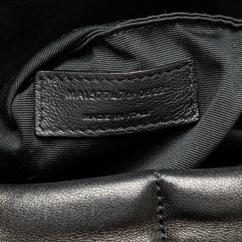 Saint Laurent YSL Logo Pfa Chain Shoulder Bag 577476 Black G Leather  Saint Laurent