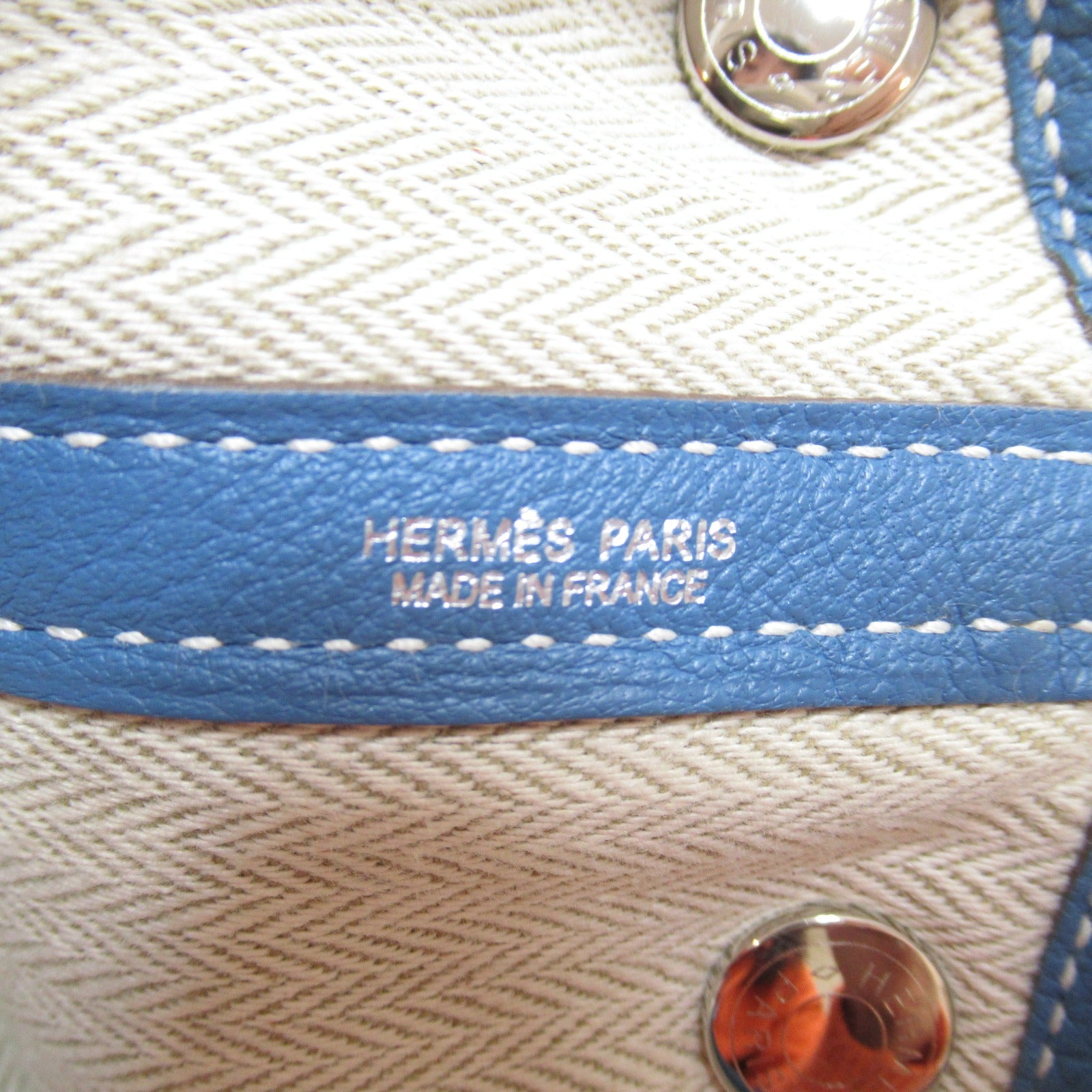 Hermes Hermes Garden TPM  Bag Tote Bag Leather Negonda  Blue