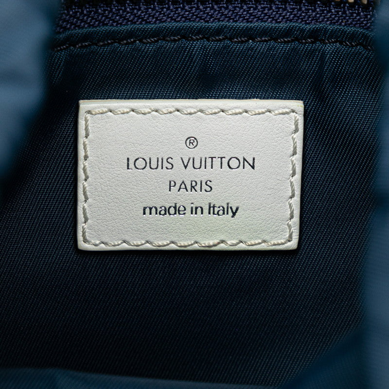 Louis Vuitton Monogram Water  Sac Maran Messenger Bag Shoulder Bag M57830 Blue Navy Cotton Linen  LOUIS VUITTON