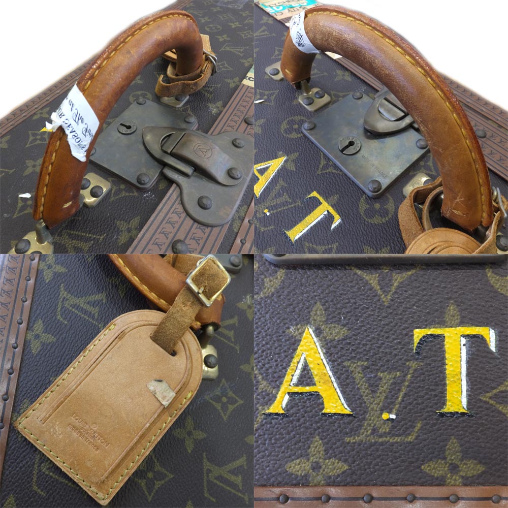 Louis Vuitton Alze-L75 Trunk Bag Travel Bag M21225 Monogram Brown G Gold  Leather Tr Initial AT