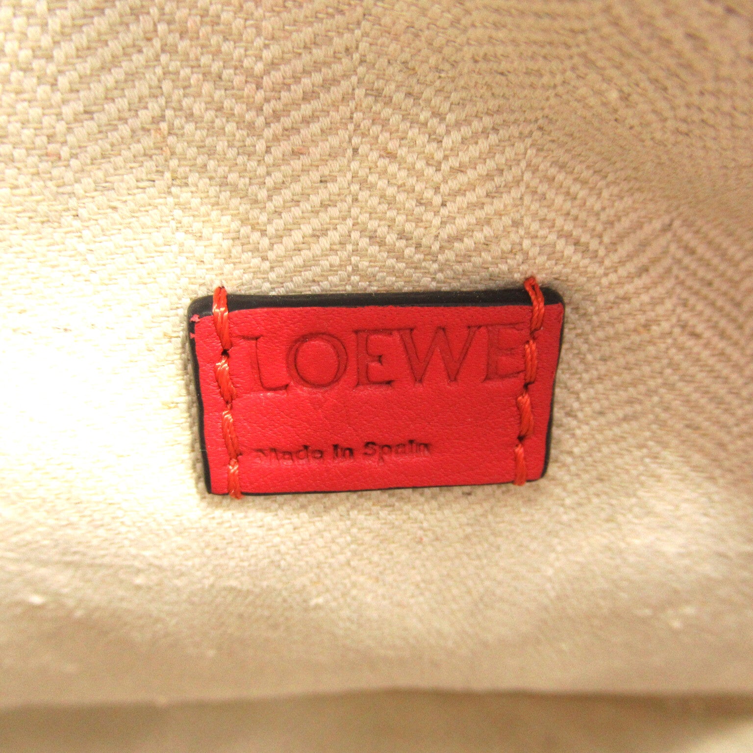 Loewe LOEWE Puzzle Bag Mini 2w Shoulder Bag Leather  Red