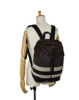 Burberry Cheque Bag Backpack Brown Multicolor Canvas Leather  BURBERRY