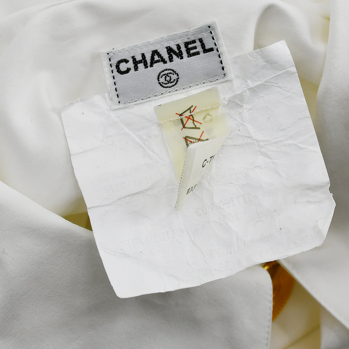 Chanel Shirt Blouse White 