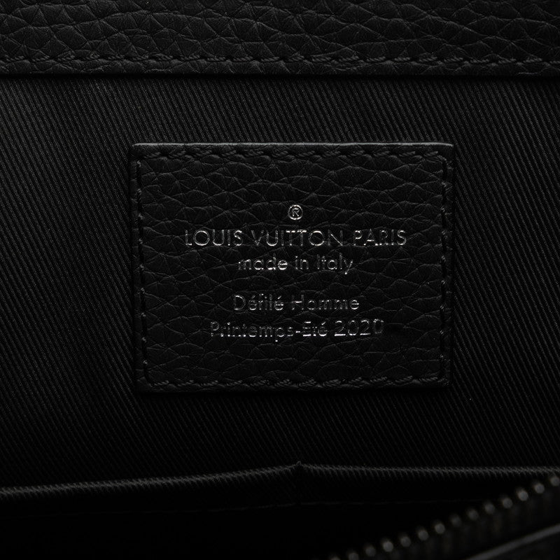 Louis Vuitton Monogram Implant 櫻花郵差托特包 2WAY M55924 黑色 PVC 皮革 Louis Vuitton