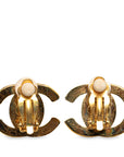 Chanel Vintage Coco Turnrock Motif Earring G   CHANEL Ginestapo