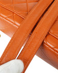 Chanel 1996-1997 Classic Flap Chain Backpack Orange Lambskin