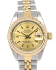 Rolex Oyster Perpetual Datejust 26mm Ref.69173 Watch 18KYG SS