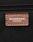 Burberry New Check  Handbag Beach Brown PVC Leather  BURBERRY