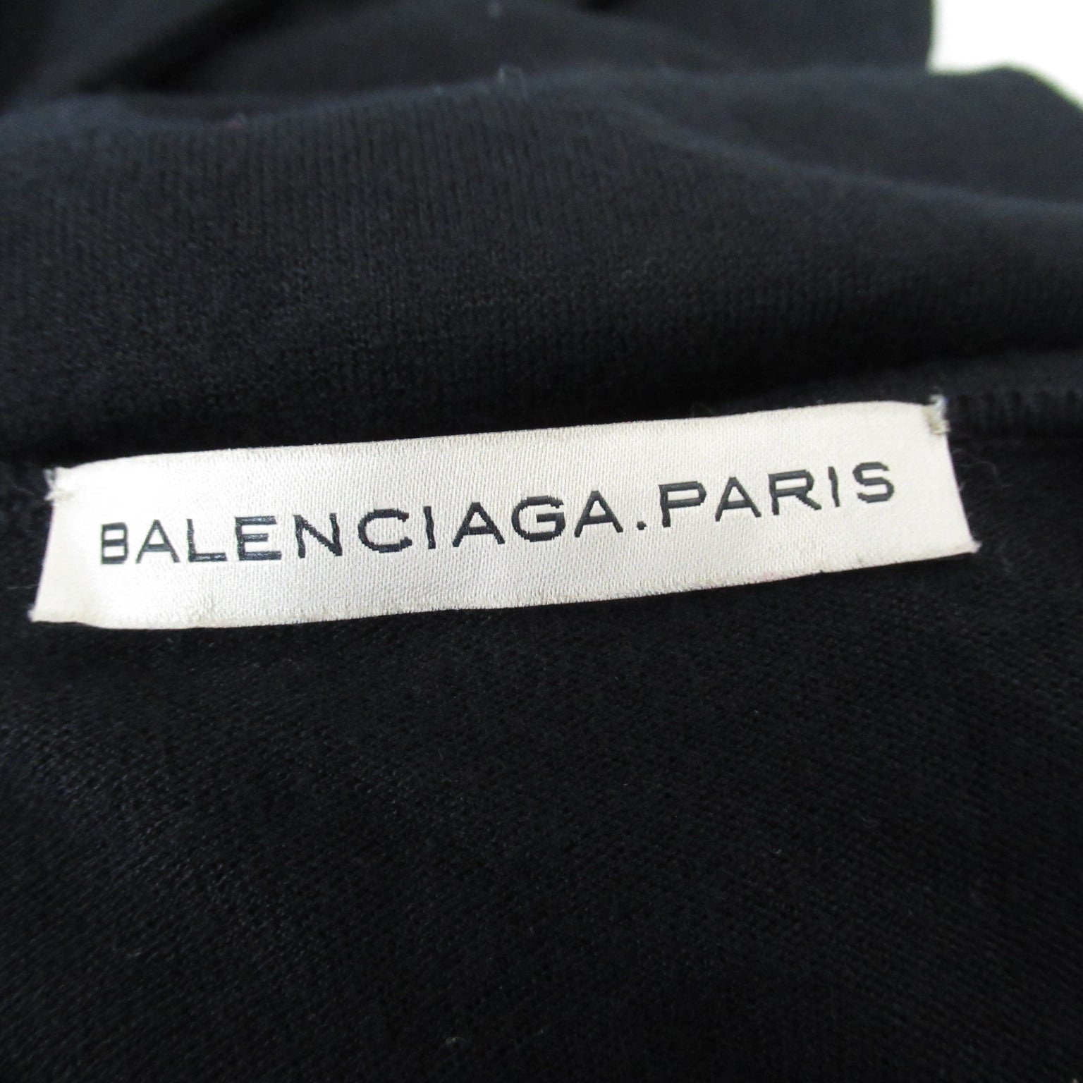 BALENCIAGA One Earrings One Piece  Tops Polyester  Black 163546