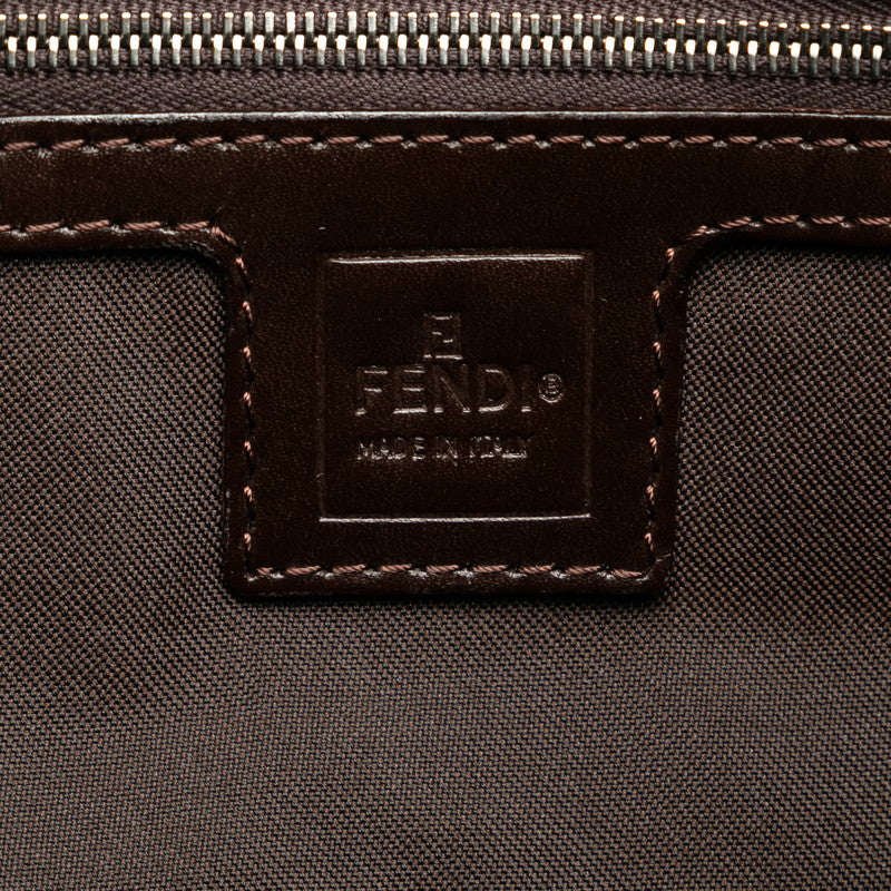 Fendi Zucca Handbag Tote Bag 26329 Brown Canvas Leather  Fendi