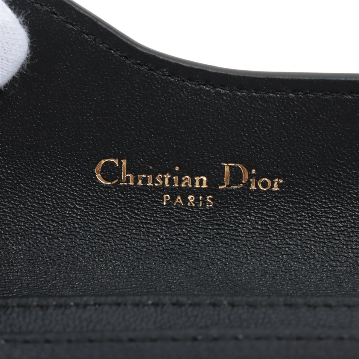 Christian Dior Saddle Leather Cardcase Black Earl