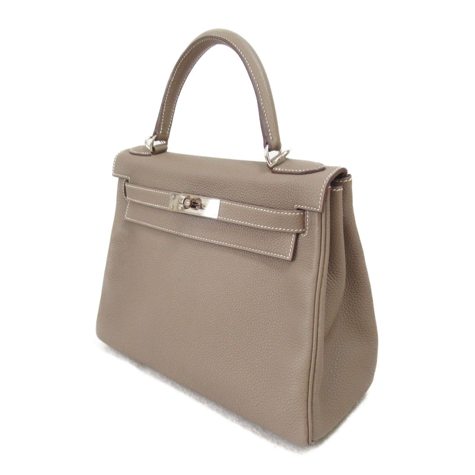 Hermes Kelly 28 Etoupe Handbag Handbag Handbag TOGO LADY GREY