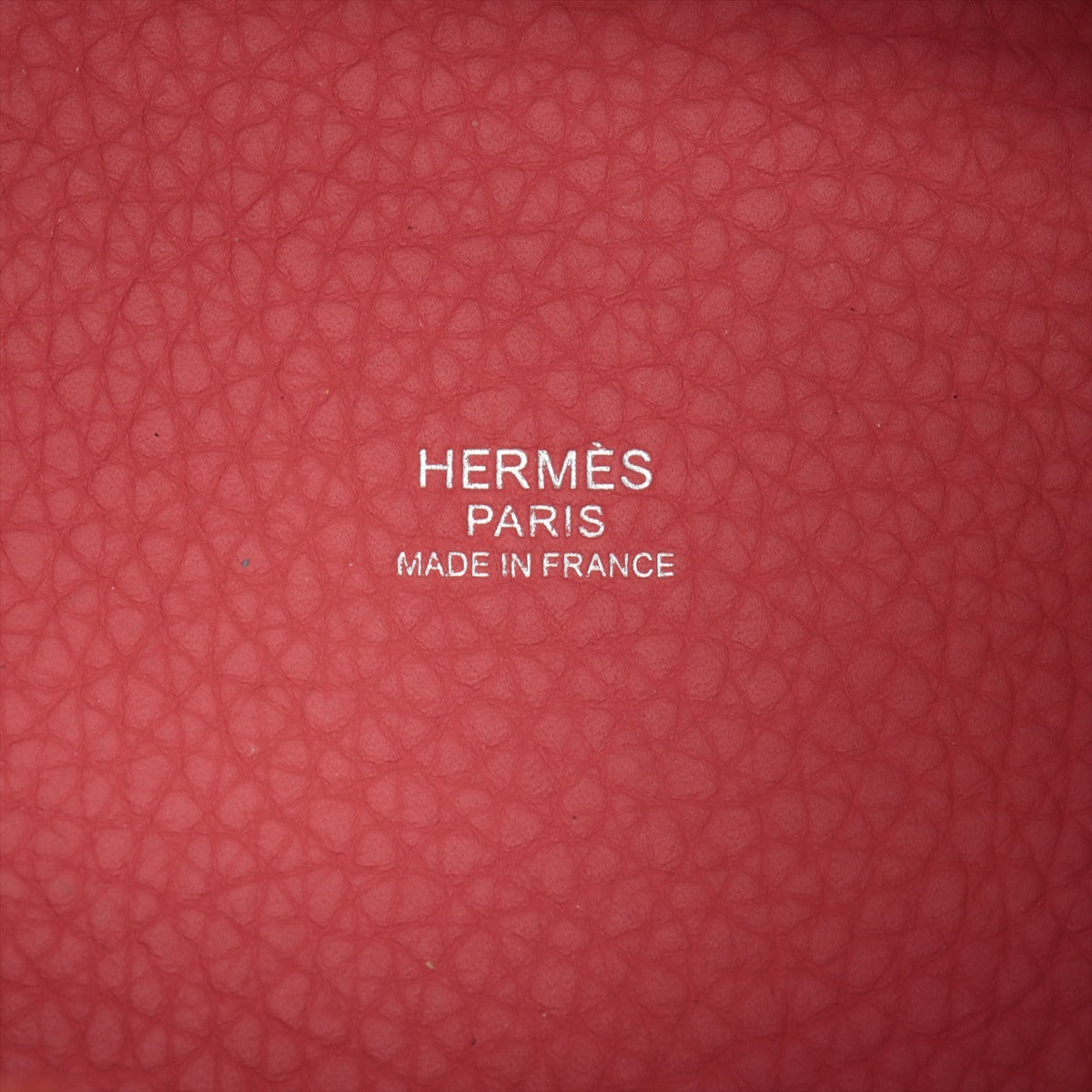 Hermes Picotin Lock PM  Clemence Red Silver G  O2011 Open-key