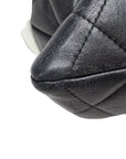 Chanel Matras Combo Line Coca-Cola Handbag Tote Bag Black White Leather  CHANEL