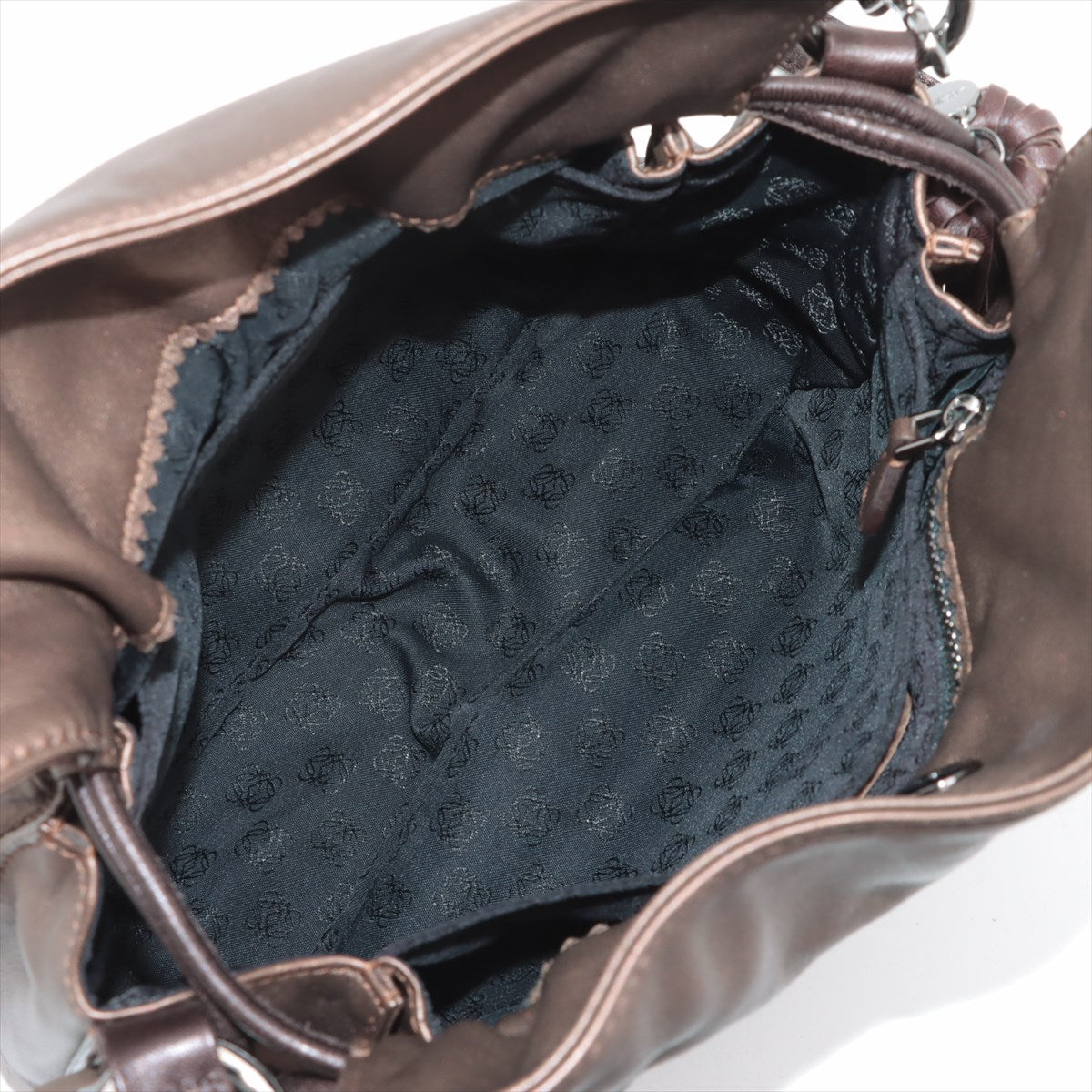 Loewe Flamenco 22 Leather Shoulder Bag Brown
