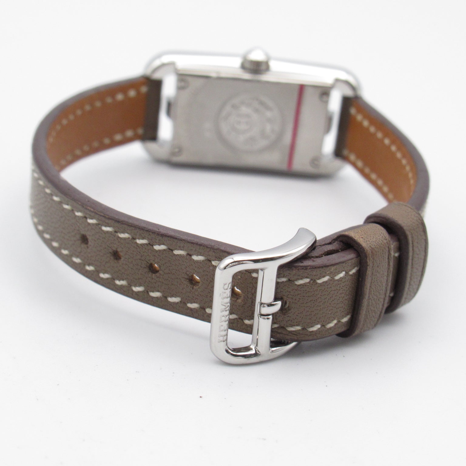 Hermes Hermes Nantaket Watch Stainless Steel Leather Belt  Silver NA2.110
