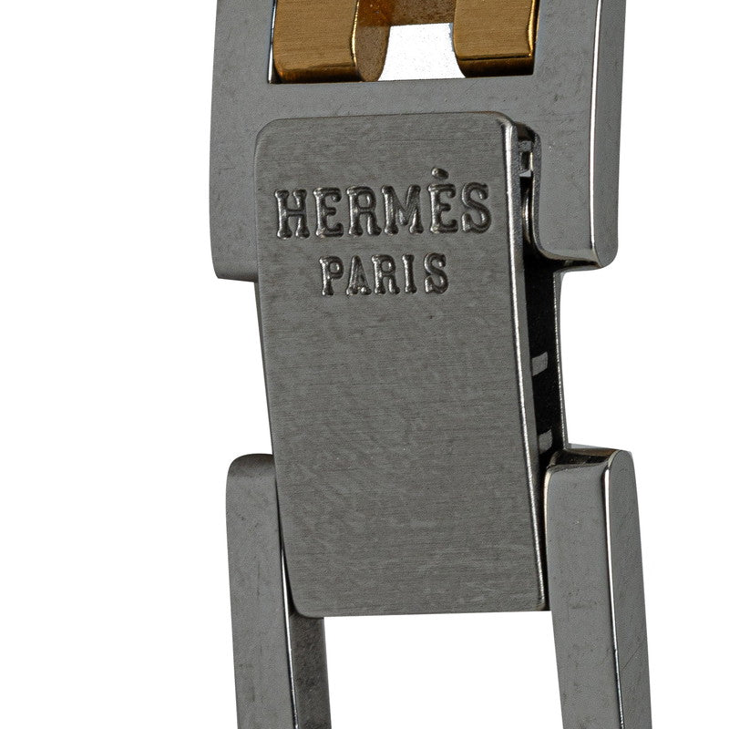 Hermes Croazier  CR1.240 Quartz White Characterboard Stainless Steel  Hermes