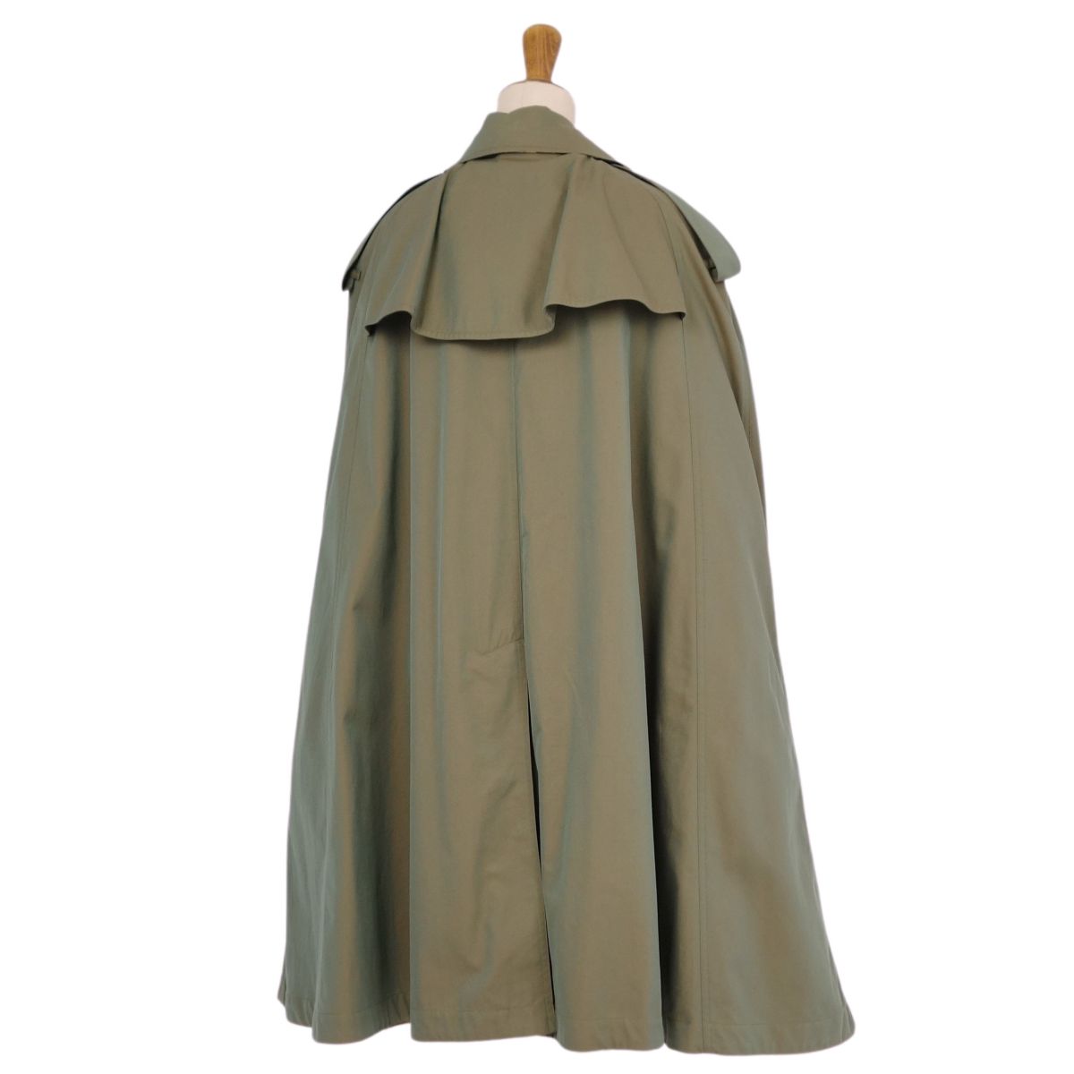 Burberry Coat Trance Coat Cap Poncho Cotton UK10 US8 IT42 (M equivalent) Olive Coat